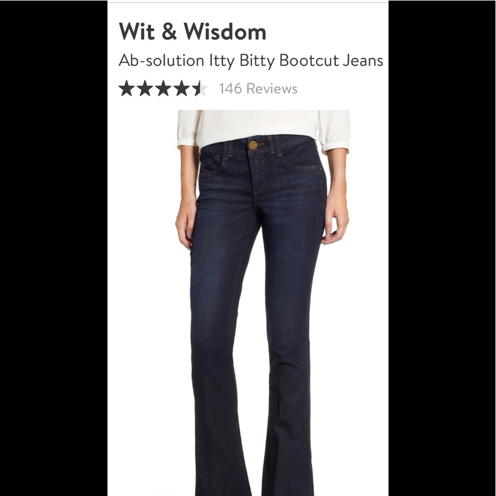 Wit and Wisdom Absolution Itty Bitty Bootcut Jean